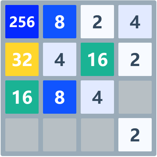 Play 2048 Online no registration 